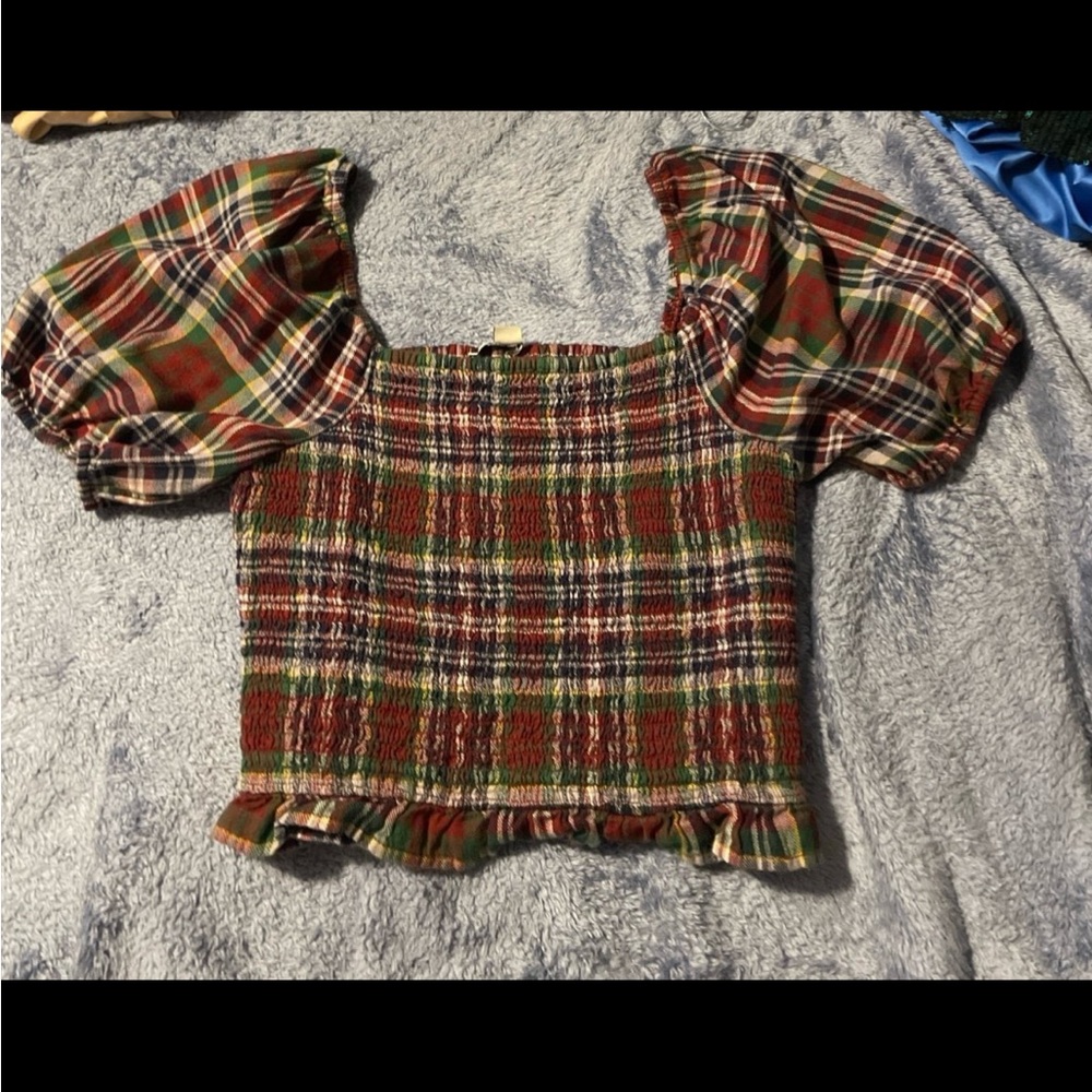 American Eagle Outfitters Multicolor Plaid Fabric